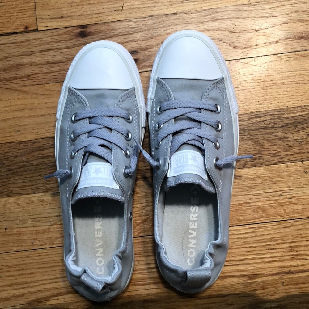 Light grey slip on converse W7